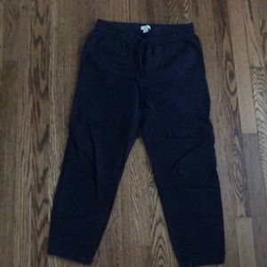 J. Crew Factory Navy Blue Linen Pants